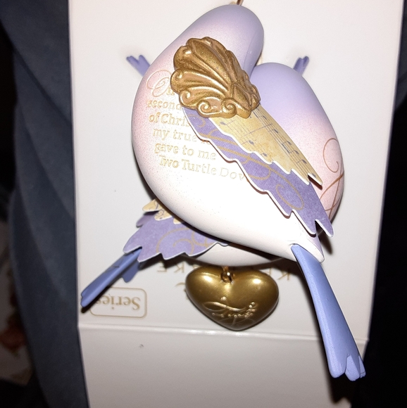 Hallmark Ornament Two Turtle Doves NIB - Picture 3 of 4